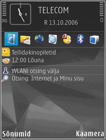 Seadme isikupärastamine 108 Helina helitugevuse reguleerimiseks valige Vahendid > Profiilid > Valikud > Muuda seadeid > Helina tugevus.