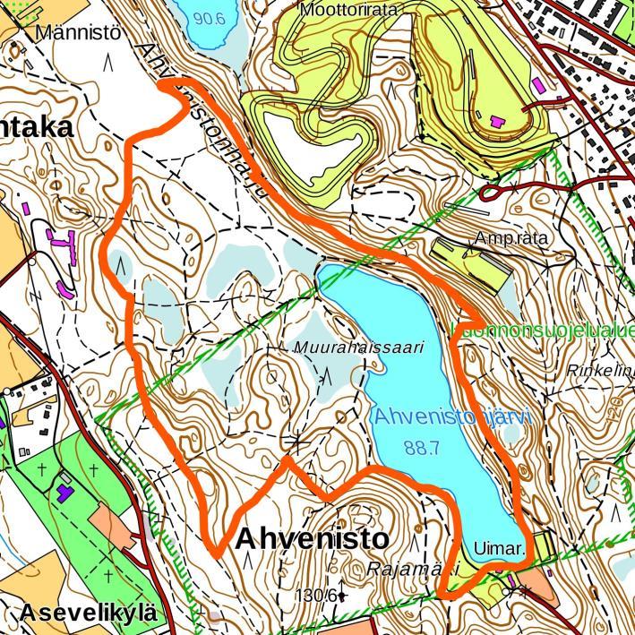 cross-country running route goes up and down on a ridge passing diverse forest