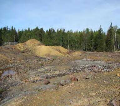 Turun yliopiston tutkimusten mukaan rikastushiekan hapettuminen oli edennyt 2000-luvun alussa noin 60 cm syvyydelle (Tuovinen 2002).