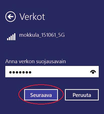 DNA-Mokkula-5G-XXXX DNA Kotimokkulassa on oletuksena päällä 2.4Ghz- ja 5Ghzverkot.