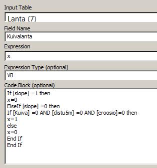 7. Aineistoon lisätään sarake "Kuivalanta", johon lasketaan arvo 1, jos