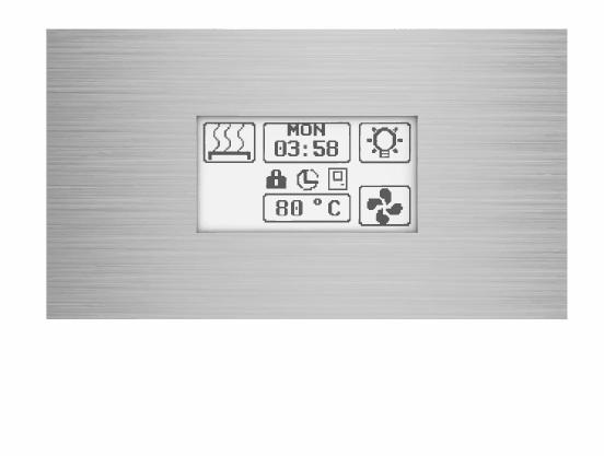 Käyttöpaneli: Touch User panel: Touch Kiuas Päälle Heater ON 1. Jos näyttö on pimeänä, kosketa näyttöä. Näyttöön ilmestyy kosketuspainikkeet. 2.