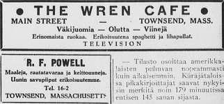 FITCHBURG ja ympäristö Miss Minnie Braque (ystävät tuntevat hänet "Aunt Minnien nimellä) viettää tänään 85-vuoti.sPÖi- väänsä kotonaan 21 Sargent Ave. Whalomissa.