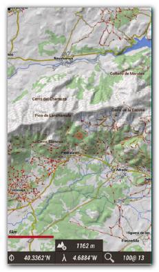 Lisätietoa ja teema esimerkkejä: http://www.openandromaps.org/ Voit säätää ikoneita ja yksityiskohtien kokoa 'Kaikki asetukset' 'Kartat 'Mapsforge asetukset'.