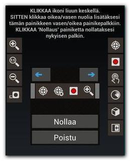 Suuret painikkeet tila: Asettaa näppäimet suurempikokoisiksi. Värinä näppäimellä. Värisee näppäimen kosketuksesta. Piilota näppäimet. Oletuksena näppäimet näytetään aina.