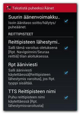 Yritä uudelleen kadotessa: Yhteyden kadotessa ulkoiseen GPS:ään, yhdistämistä yritetään uudelleen 30 sekunnin välein sisäisen GPS:n sijasta. Ilmanpaine korkeus.