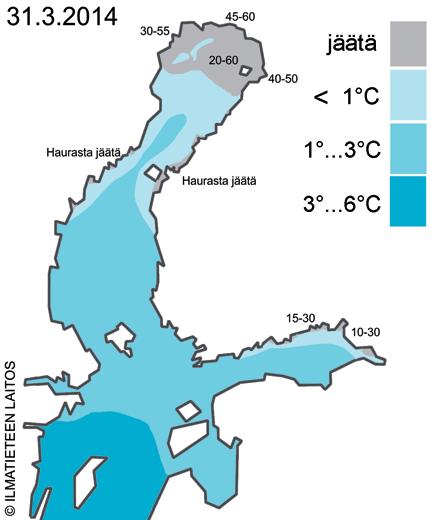 Maaliskuu suurimmassa osassa maata poikkeuksellisen lauha Maaliskuu oli koko maassa tavanomaista lauhempi. Näin lauha maaliskuu toistuu keskimäärin pari kertaa vuosisadassa.