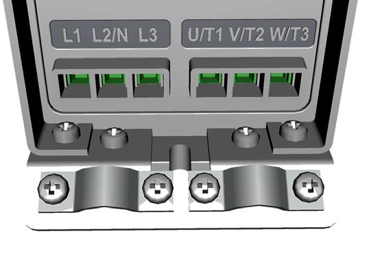 lbs). 3~ (23V, 4V) 1~ (23V) Motor out Strip the plastic cable coating for 36 earthing