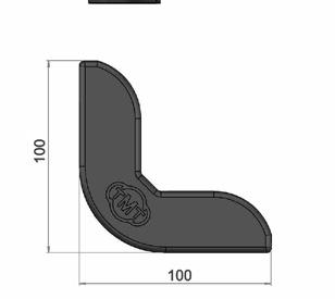 A-3 SIVUSUOJAPROFIILIT 37222 SIVUSUOJA 30 X 100 Hyväksyntä E4-73R-010054 Pituus: 4,0 / 6,0 / 7,1 m Paino: 1,2 kg/m Tukkupakkaus 20 kpl 37224 Kiinnitys M10-pultein Tuotteelle soveltuva päätytulppa