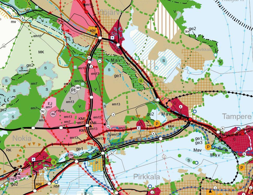 FCG SUUNNITTELU JA TEKNIIKKA OY Raportti 14 (45) Tässä Natura-esiarvioinnissa käsitellyn Natura-alueen läheisyyteen sijoittuvat seuraavat hankkeet.