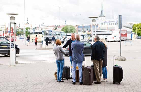 92 % of Finnish tourists arrive in Estonia through Helsinki and Tallinn ports, 8 % arrive overnight.