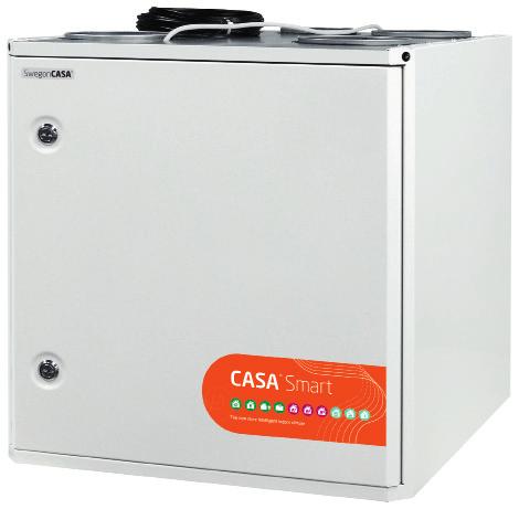 Pikaopas CASA R-sarja CASA R3 Smart Pyörivä läönsiirrin EC-tasavirtapuhaltimet Tehdasasenteinen jälkiläitysvastus 500 W Ohjausjärjestelmä CASA Smart Sisäänrakennettu kosteusanturi Mahdollisuus