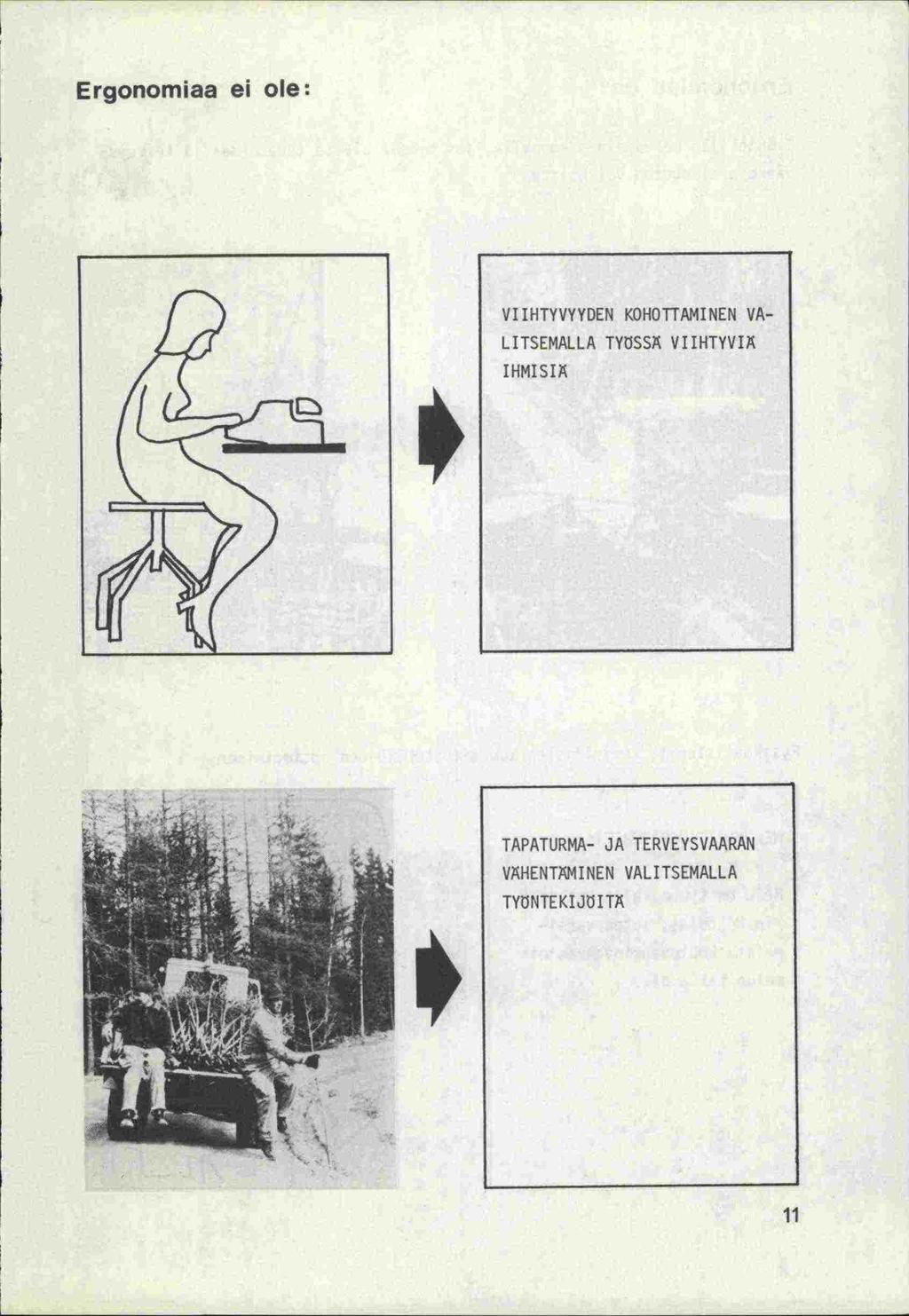 Ergonomiaa ei ole: VIIHTYVYYDEN KOHOTTAMINEN VA- LITSEMALLA TYUSSÄ