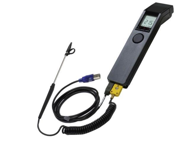Infrapunamittari anturilla ProScan 520 on erittäin tarkka infrapunamittari hyvän optiikan ansiosta ja mittaamisen kohdentamiseksi siinä on lisäksi laser-osoitin.