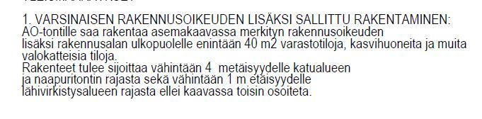 rakenteita. Rakennuksen alle 2 metriä rajasta olevat sivut on osastoitava, jos naapuri voi rakentaa ko.