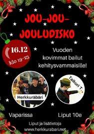 JOULUJUHLA Ruusukorttelissa 12.12. klo 18. Joulujuhlassa Karviset ovat Tiernapoikina, Timo Rautala soittaa ja laulattaa ja syödään jouluateria. Joulupukkikin on luvannut tulla.