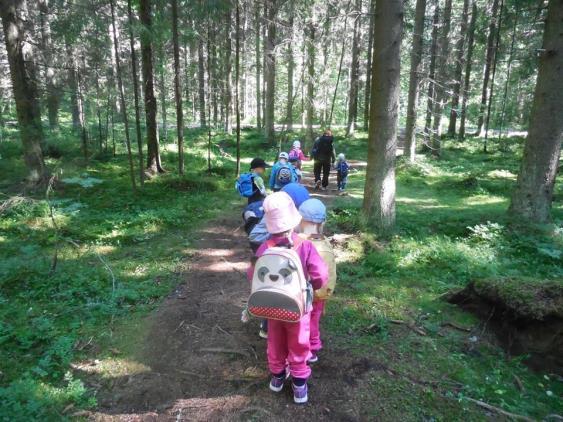 Metsä tarjoaa erinomaisen ympäristön sosiaalisten taitojen vahvistamiseen, liikuntaan, kielen rikastamiseen, ympäristön havainnointiin ja esiopetukseen.