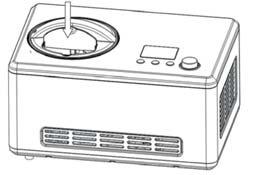 8 P. Engelsk English Making Ice Cream: Cleanness: Before use, thoroughly wash all parts that will come into contact with the ice cream (including the fi xed bowl, removable bowl, paddle, transparent