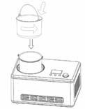 Important: Always place the Ice Cream Maker upright on a fl at surface to allow the integral compressor to provide the best performance. Step 1.