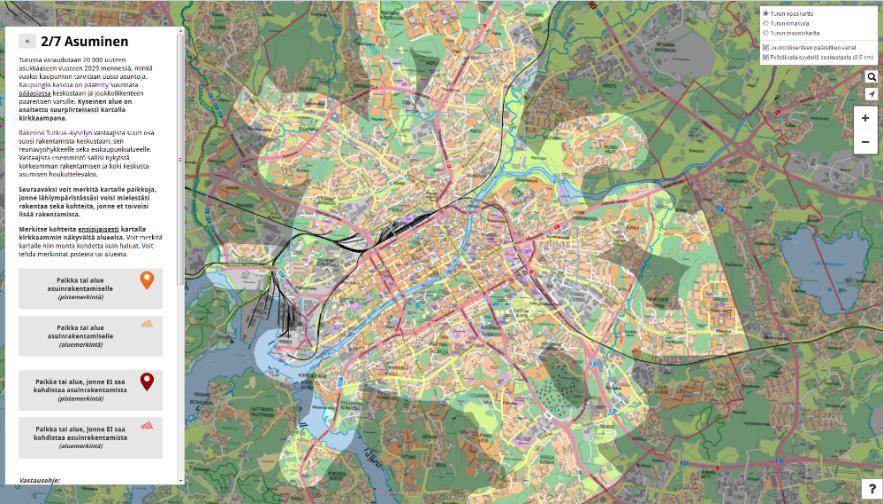 Tapaa tulevaisuuden Turku 13.8.2015, muistio Lausunnot kehityskuvista Yleiskaavan kehityskuvista pyydettiin 24.8.2015 lausunnot kaupungin lauta- ja johtokunnilta, naapurikunnilta, Varsinais-Suomen liitolta ja ELY-keskukselta.