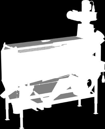 epäpuhtauksia. Usealla eri reikäkoolla saatavien seularumpujen nopeutta ja kallistuskulmaa voidaan säätää portaattomasti koneen käydessä. Lajittelija painaa n. 200kg.