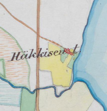 7 Ote vuoden 1847 pitäjänkartasta (Motiell).