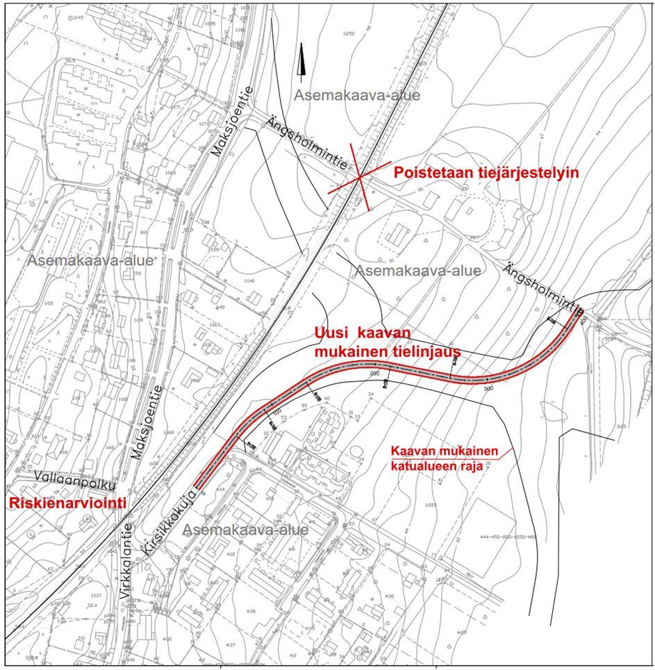 Ängsholmintie - Maksjoentie Ängsholmintien