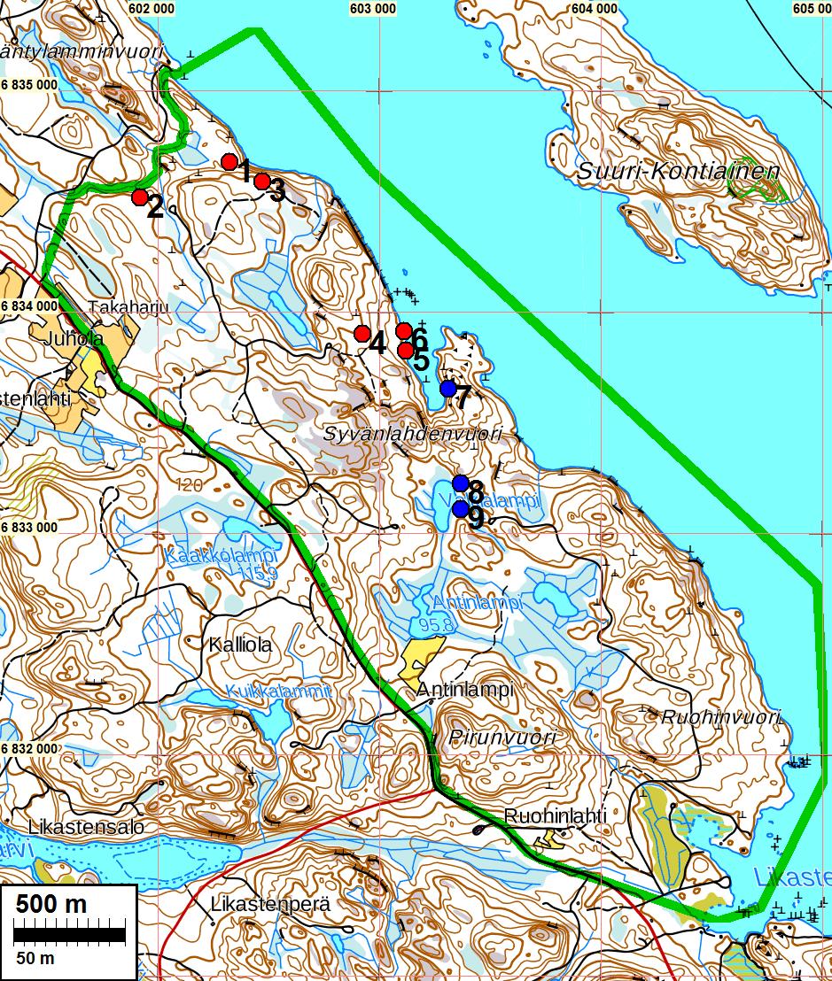 4 Lähteet: Aflidne Excellencen grefve Steinheils Karta öfver Wiborgs län 1805 (signum: Yleisk. Ia* 124/- -). Mikkelin Lääni.