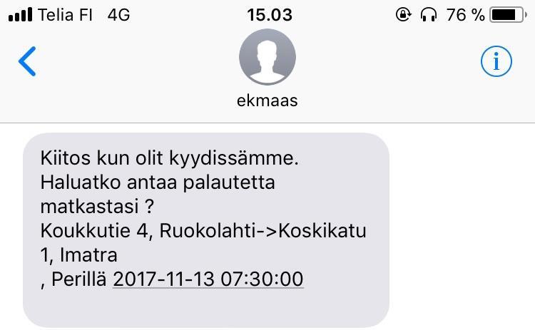 TESTIRYHMIEN KOONTI SISÄLLÖN MUOTOILU Esimerkki