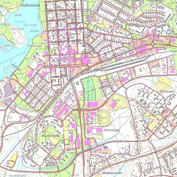 kaupunginosa kirkkoympäristö maakunnallisesti arvokas Tunnelmaltaan hyvin säilynyt