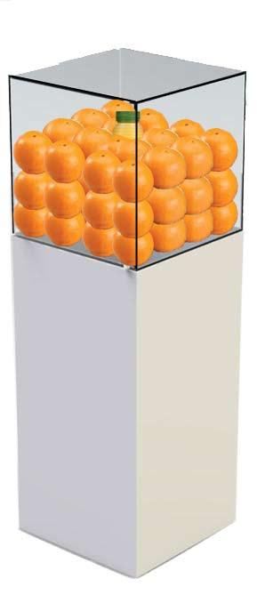 Ambientmainonta Samanaikaisesti abribusmainonnan kanssa liike- ja kauppakeskuksiin laitetaan läpinäkyviä appelsiineilla täytettyjä laatikoita.