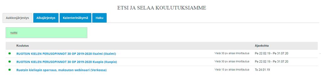 Hakukone muistaa käyttäjän tekemät viimeisimmät omat haut.