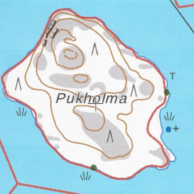 38 Kartta 7: Pukholman uhanalaiset lintulajit ja vastuulajit Kaksi