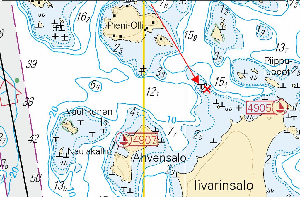 *351 /2017 (2017-11-20) Suomi. Vuoksen vesistö. Kuopio. Iivarinsalo. Syvyystiedot Finland. Vuoksens vattendrag. Kuopio. Iivarinsalo. Djup Finland. Vuoksi watercourse. Kuopio. Iivarinsalo. Depths M233, M234, M240 339 /2017 1 M233, M234, M240 Poista Stryk Delete 62 49.