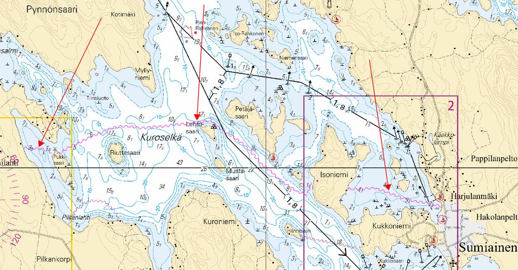 Kymijoen vesistö/kymmene älvs vattendrag/kymijoki watercourse *352 /2017 (2017-11-20) Suomi. Kymijoen vesistö. Äänekoski. Sumiainen. Kaapelit ja johdot Finland. Kymmene älvs vattendrag. Äänekoski. Sumiainen. Kablar och rörledningar Finland.