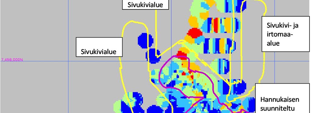 Hannukaisen alueen maaperän vedenjohtavuusominaisuuksia on selvitty kannattavuusselvityksen aikana SRK:n toimesta.