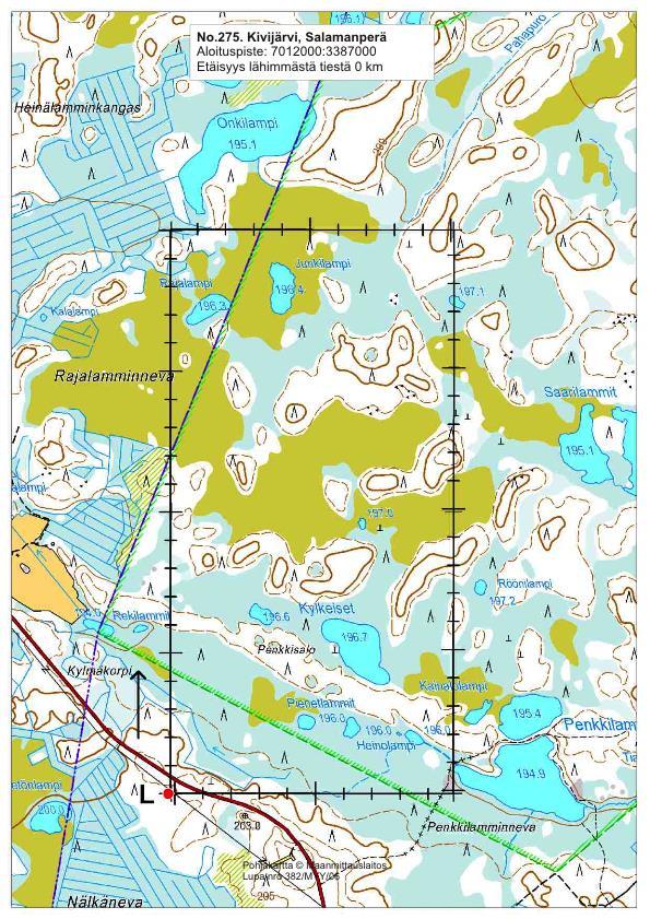 Linjalaskennat, vakiolinjat Vakiolinjat 2006 alkaen 566 linjaa, n.