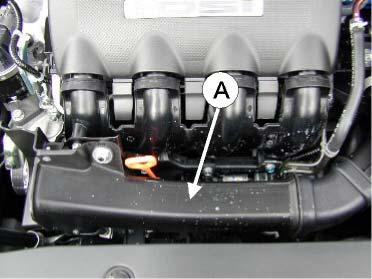 HONDA CIVIC 1.4 (L13A7) 8 5/9 N Varmeren monteres fra oversiden. For lettere montering: Demonter luftrøret (A). Demonter oljepeilepinnerøret. NB!
