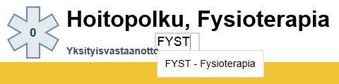 5 Kohta 4. Klikkaa hoitopolkurivin perässä näkyvää Suunnittele -painiketta, josta avautuu hoitopolun istunnon suunnittelu.