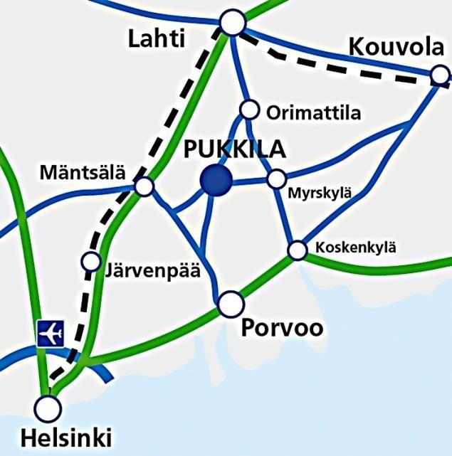 Maankäyttöstrategia 2014 Pukkila on vireä, kasvava kunta Uudellamaalla. Joka puolelta ja joka puolelle on lyhyt matka.