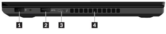 7 TrackPoint-painikkeet 8 Kosketuslevy Tietokoneessa on Lenovon ainutlaatuinen ThinkPad -paikannuslaite. Lisätietoja on kohdassa ThinkPadpaikannuslaitteen käyttö sivulla 18.