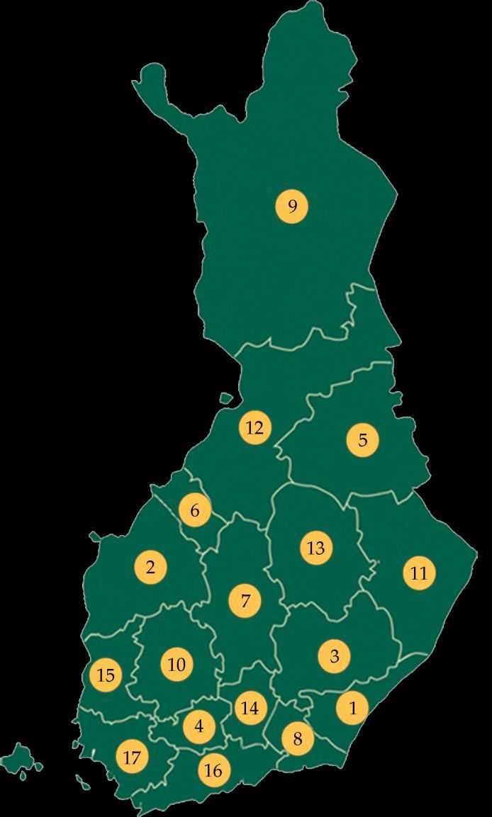 Maakuntarahastot ja perustamisvuodet Maakuntarahastot 1. Etelä-Karjalan rahasto 1962 2. Etelä-Pohjanmaan rahasto 1959;1963 3.