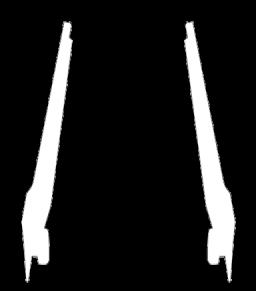 Kiinnitä liukukiskot mukana toimitetuilla 11 mm euroruuveilla haluamiisi kohtiin rungossa. Liukiskoparista löytyy sekä vasen- että oikea kätinen kisko.