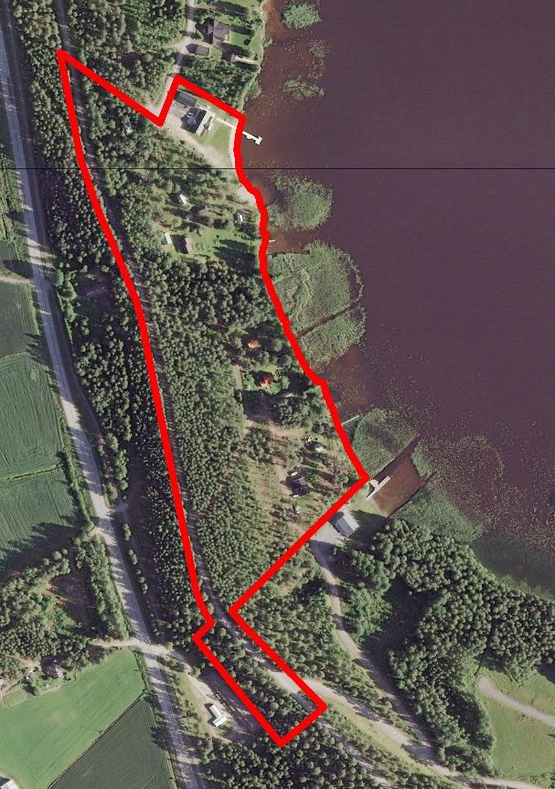 rakennukset, oikealla ortoilmakuva.