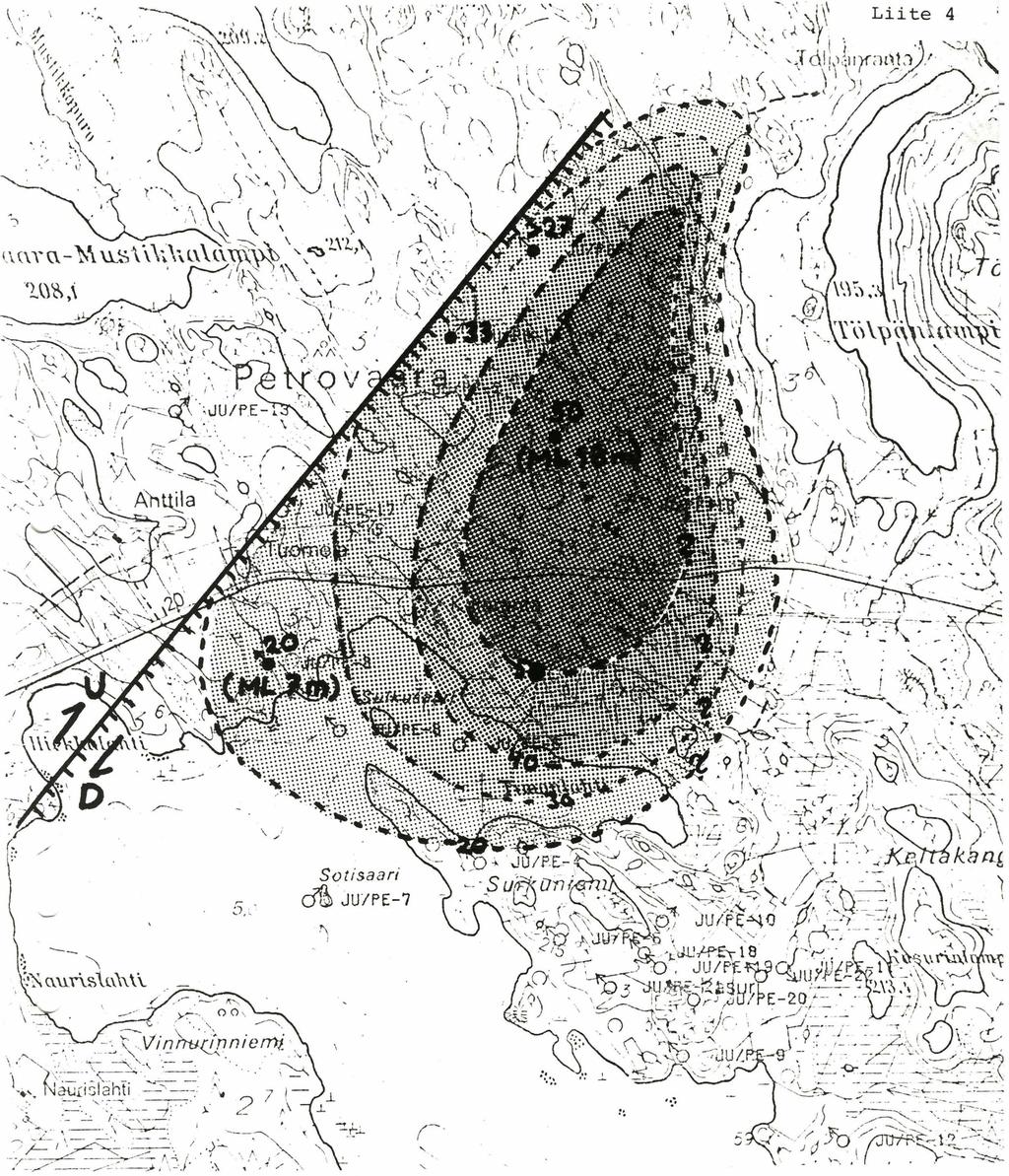 Ti-pitoisen, Cu-S(Co)-anomaalisen KVMSGN, KVMSL, KLKA, PLKA, PLGN jne.