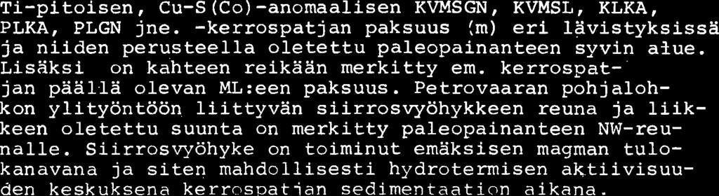 Lisaksi on kahteen reikaan merki tty em. kerrospatjan paalla olevan ML:een paksuus.