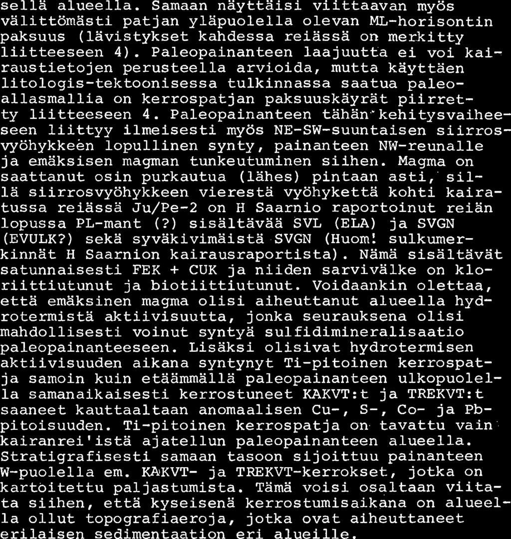 Q OUTOKUMPU OY 0 K MALMfNETSINTK sella alueella.