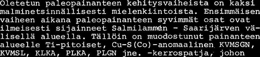 aikana ollut mitoiltaan rajoitettu paleopainanne.
