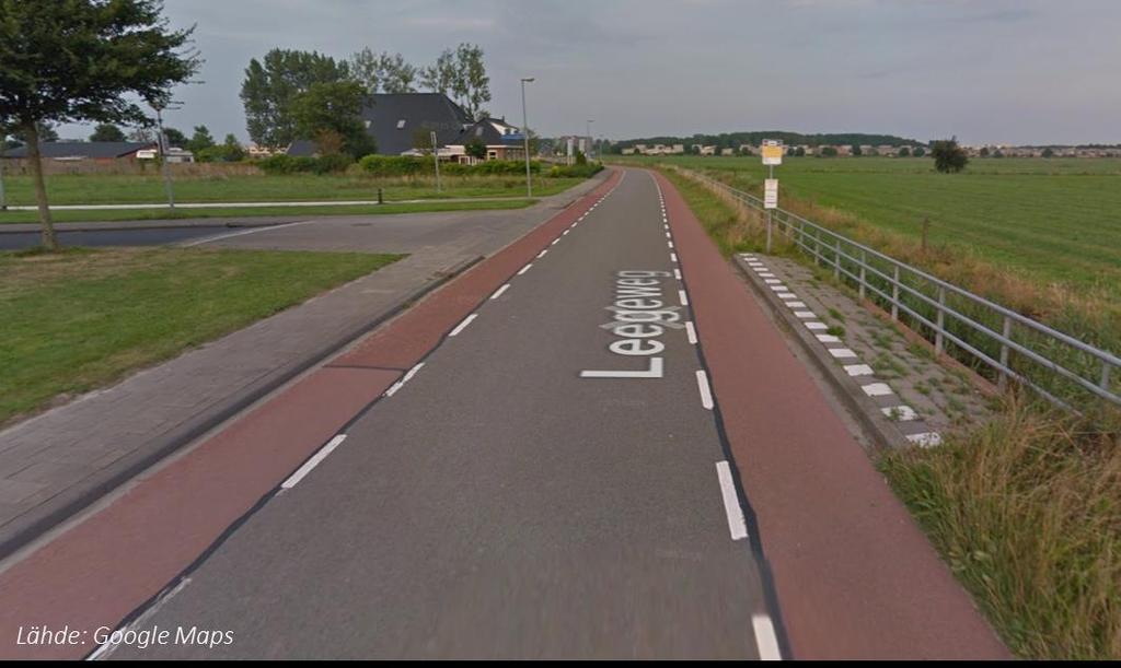 40 (86) 17.4.2018 Tuusulan pyöräliikenteen edistämissuunnitelma Kuva 24. Esimerkki suosituspyöräkaistoista bussipysäkin kohdalla Hollannissa.