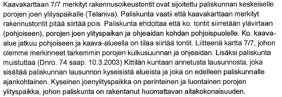 Nosto Consulting Oy 8 / 10 Kyrön paliskunnan lausunto (3.4.